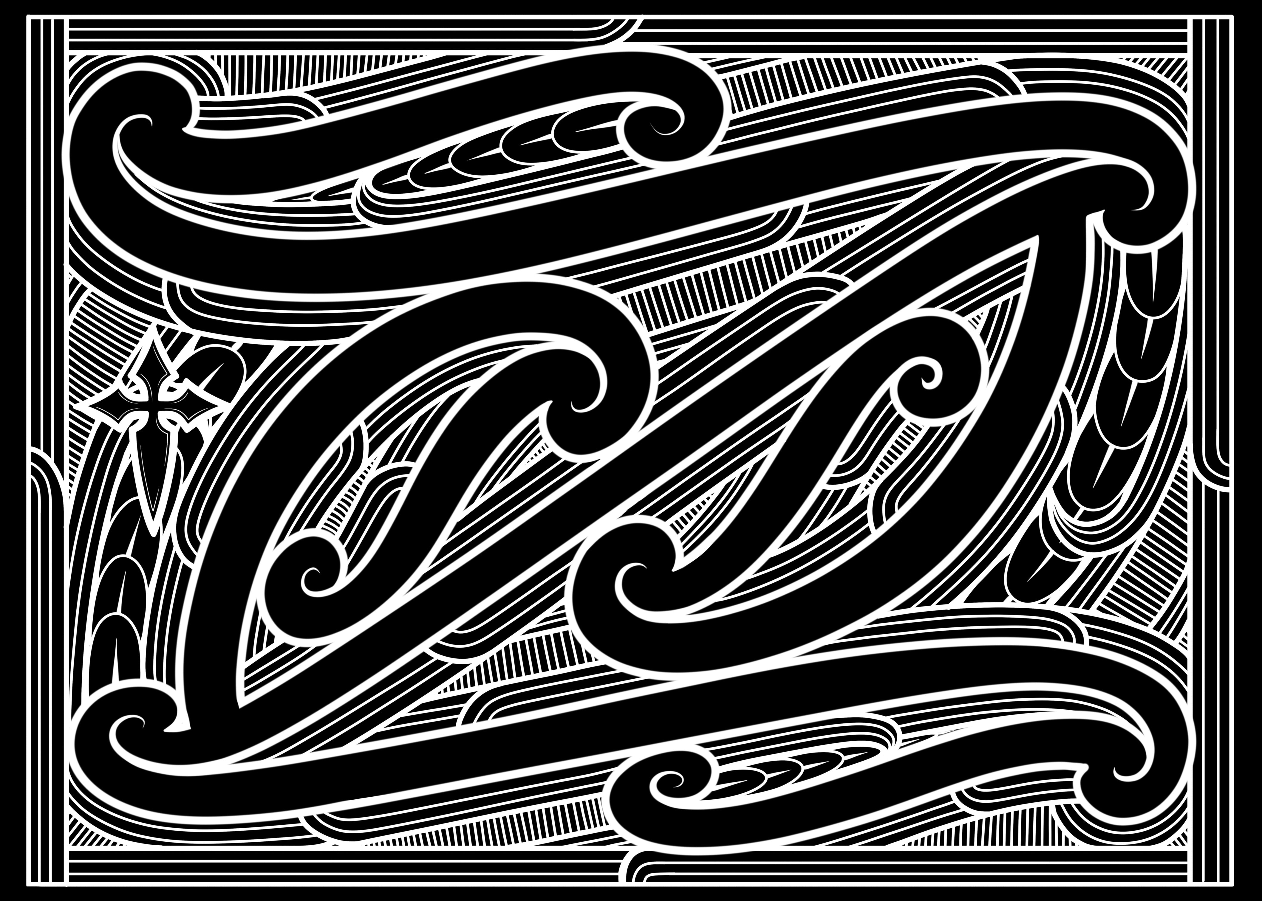 Full Window Art Sticker - Black Out Set