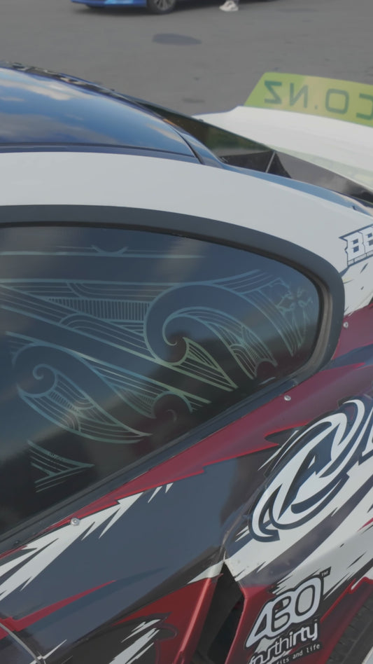 Full Window Art Sticker - Black Out Set